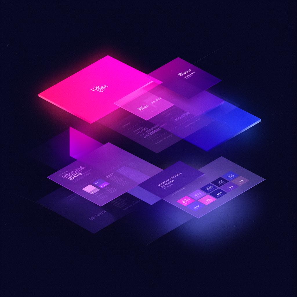 Layered brand identity composition